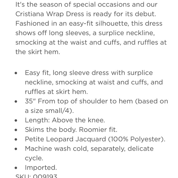 NWT Lilly Pulitzer Cristiana Wrap Dress - Picture 3 of 9